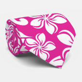 INSELPLUMERIE (HOT PINK) KRAWATTE (Gerollt)
