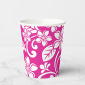 INSELPLUMERIE (HOT PINK) PAPPBECHER (Links)