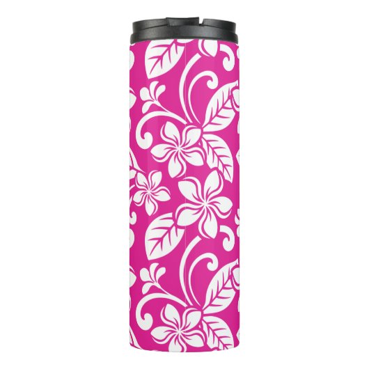 INSELPLUMERIE (HOT PINK) THERMOSBECHER (Rückseite)