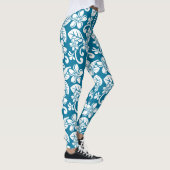 INSELPLUMERIE (KARIBISCHE BLAU) Leggings (Rechts)