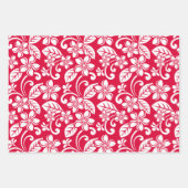 INSELPLUMERIE (ROT IN STRAWBERRY) GESCHENKPAPIER SET (Vorderseite 2)