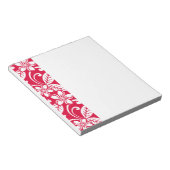 INSELPLUMERIE (ROT IN STRAWBERRY) NOTIZBLOCK (angewinkelt)