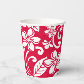 INSELPLUMERIE (ROT IN STRAWBERRY) PAPPBECHER (Rückseite)