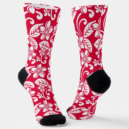 INSELPLUMERIE (ROT IN STRAWBERRY) SOCKEN (Gewinkelt)