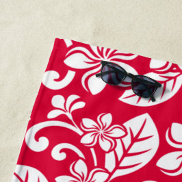 INSELPLUMERIE (ROT IN STRAWBERRY) STRANDTUCH