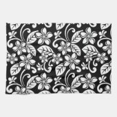 INSELPLUMERIE (SCHWARZ) GESCHIRRTUCH (Horizontal)