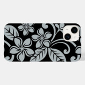 INSELPLUMERIE (SCHWARZ/GRAU) Case-Mate iPhone HÜLLE (Rückseite (Horizontal))