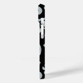 INSELPLUMERIE (SCHWARZ/GRAU) Case-Mate iPhone HÜLLE (Rückseite / Links)