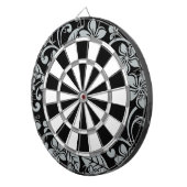 INSELPLUMERIE (SCHWARZ/GRAU) DARTSCHEIBE (Vorderseite rechts)