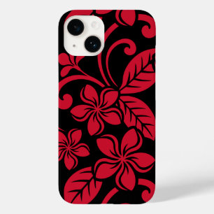 INSELPLUMERIE (SCHWARZ/ROT) Case-Mate iPhone 14 HÜLLE