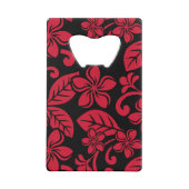 INSELPLUMERIE (SCHWARZ/ROT) GELDBEUTEL FLASCHENÖFFNER (Rückseite)