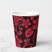 INSELPLUMERIE (SCHWARZ/ROT) PAPPBECHER (Links)