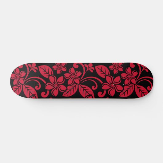 INSELPLUMERIE (SCHWARZ/ROT) SKATEBOARD (Horizontal)