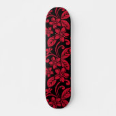 INSELPLUMERIE (SCHWARZ/ROT) SKATEBOARD (Vorne)