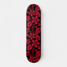 INSELPLUMERIE (SCHWARZ/ROT) SKATEBOARD