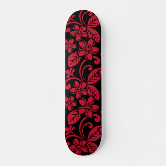 INSELPLUMERIE (SCHWARZ/ROT) SKATEBOARD (Vorne)