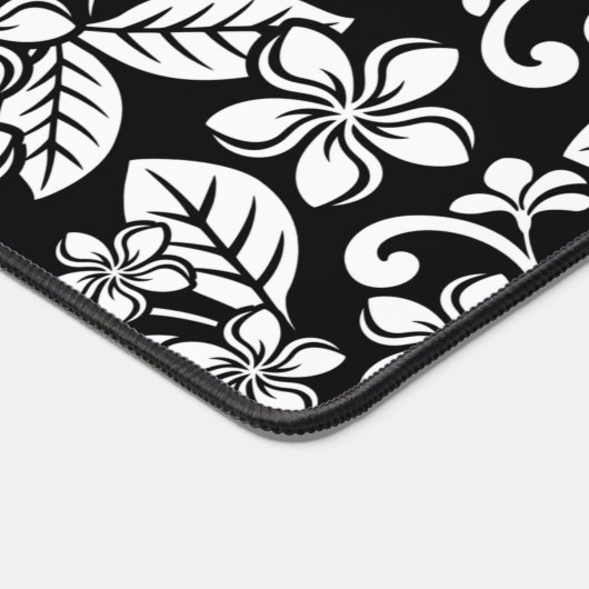 INSELPLUMERIE (SCHWARZ) SCHREIBTISCHUNTERLAGE (Ecke)