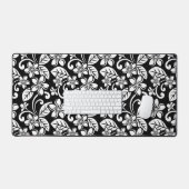 INSELPLUMERIE (SCHWARZ) SCHREIBTISCHUNTERLAGE (Tastatur & Maus)