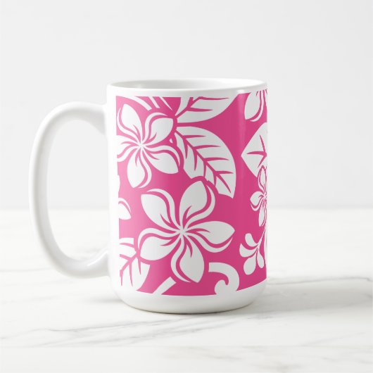 INSELPLUMERIE (WATERMELONPINK) KAFFEETASSE (Links)