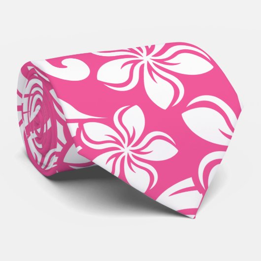 INSELPLUMERIE (WATERMELONPINK) KRAWATTE (Gerollt)