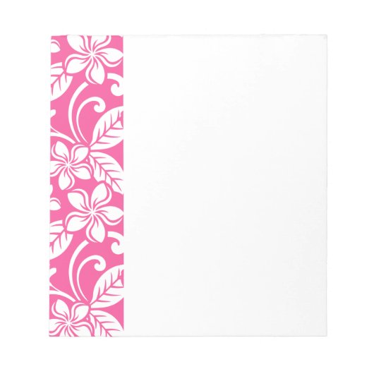 INSELPLUMERIE (WATERMELONPINK) NOTIZBLOCK (Vorderseite)