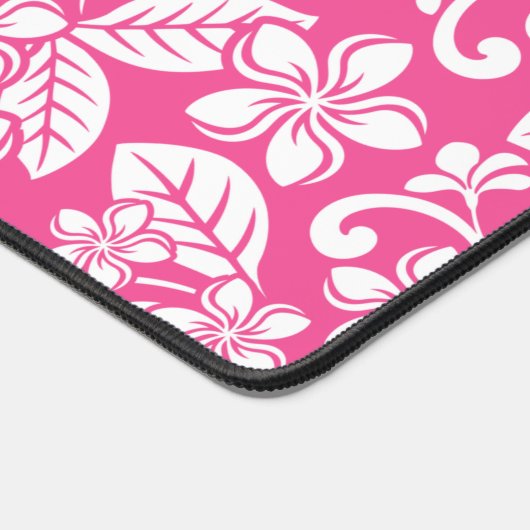 INSELPLUMERIE (WATERMELONPINK) SCHREIBTISCHUNTERLAGE (Ecke)