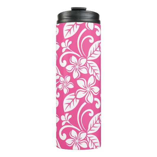 INSELPLUMERIE (WATERMELONPINK) THERMOSBECHER (Vorderseite)