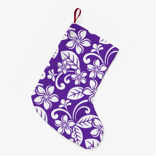 INSELPLUMERIEN (LILA) KLEINER WEIHNACHTSSTRUMPF (Vorderansicht (hängend))