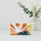 Inselreise Visitenkarte (Stehend Vorderseite)