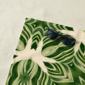 Inselsommervegetation abstrakte tropische Blätter Strandtuch (Beispiel)