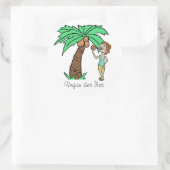 Inselsticker Vegan Runder Aufkleber (Tasche)