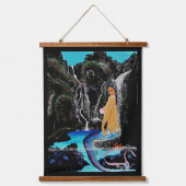 Inselträumen Wandteppich Mit Holzrahmen (Vorderseite 2)