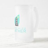 Inselweites Wetter-mattierte Tasse (VorderseiteRechts)