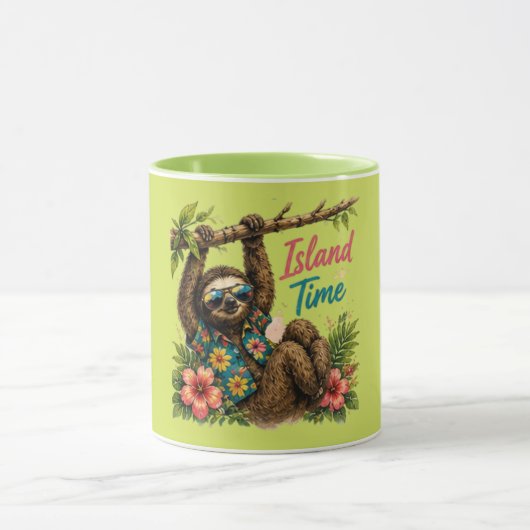 Inselzeit 🌴 Perfekter Strandurlaub Tasse (Zentrum)