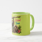 Inselzeit 🌴 Perfekter Strandurlaub Tasse (VorderseiteRechts)