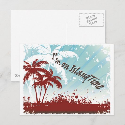 Inselzeit Postkarte (Vorne/Hinten)