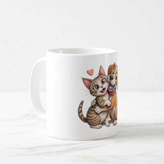 Inseparable Paws Kaffeetasse (Vorderseite Links)
