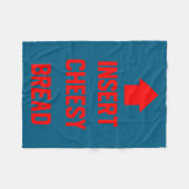 Insert Cheesy Bread Fleecedecke (Vorderseite (Horizontal))