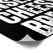 Insert Cheesy Bread Funny Food Lover Zza Bread Hum Poster (Ecke)