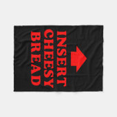 Insert Cheesy Bread Viral Fleecedecke (Vorderseite (Horizontal))