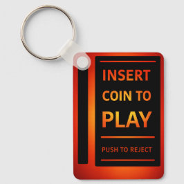 Insert Coin to Play Retro Arcade Keychain | Gamer Schlüsselanhänger