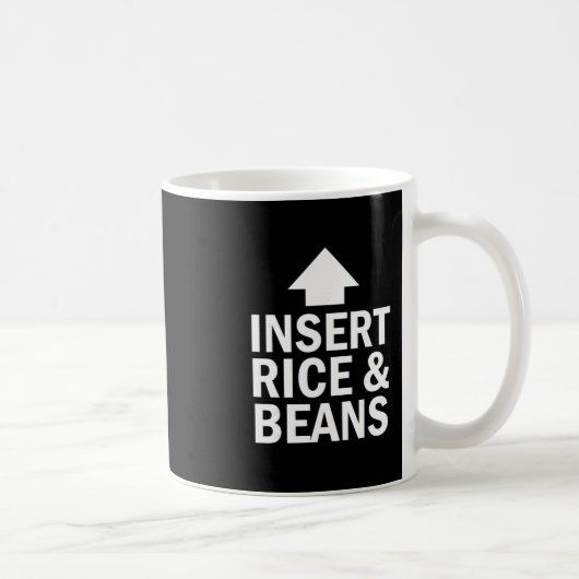 Insert Rice And Beans Thanksgiving Pointing Arrow  Kaffeetasse (Rechts)