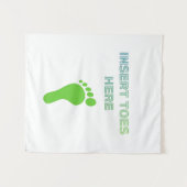 Insert Toes Here Wandteppich (Vorderseite (Horizontal))