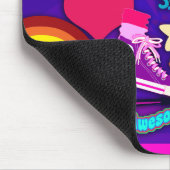 Insgesamt achtzig Lila Collage Mousepad (Ecke)