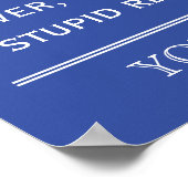 Insgesamt anpassbares New Year's Resolution Poster (Ecke)