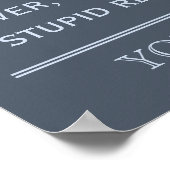 Insgesamt anpassbares New Year's Resolution Poster (Ecke)