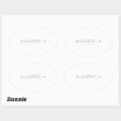 Inshallah x Unendlichkeit Ovaler Aufkleber (Blatt)