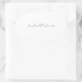 Inshallah x Unendlichkeit Ovaler Aufkleber (Tasche)