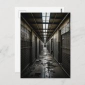 Inside a Abandoned Gefängnis Postkarte (Vorne/Hinten)