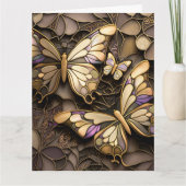 Inside Blank Schmetterlinge Karte (Vorderseite)